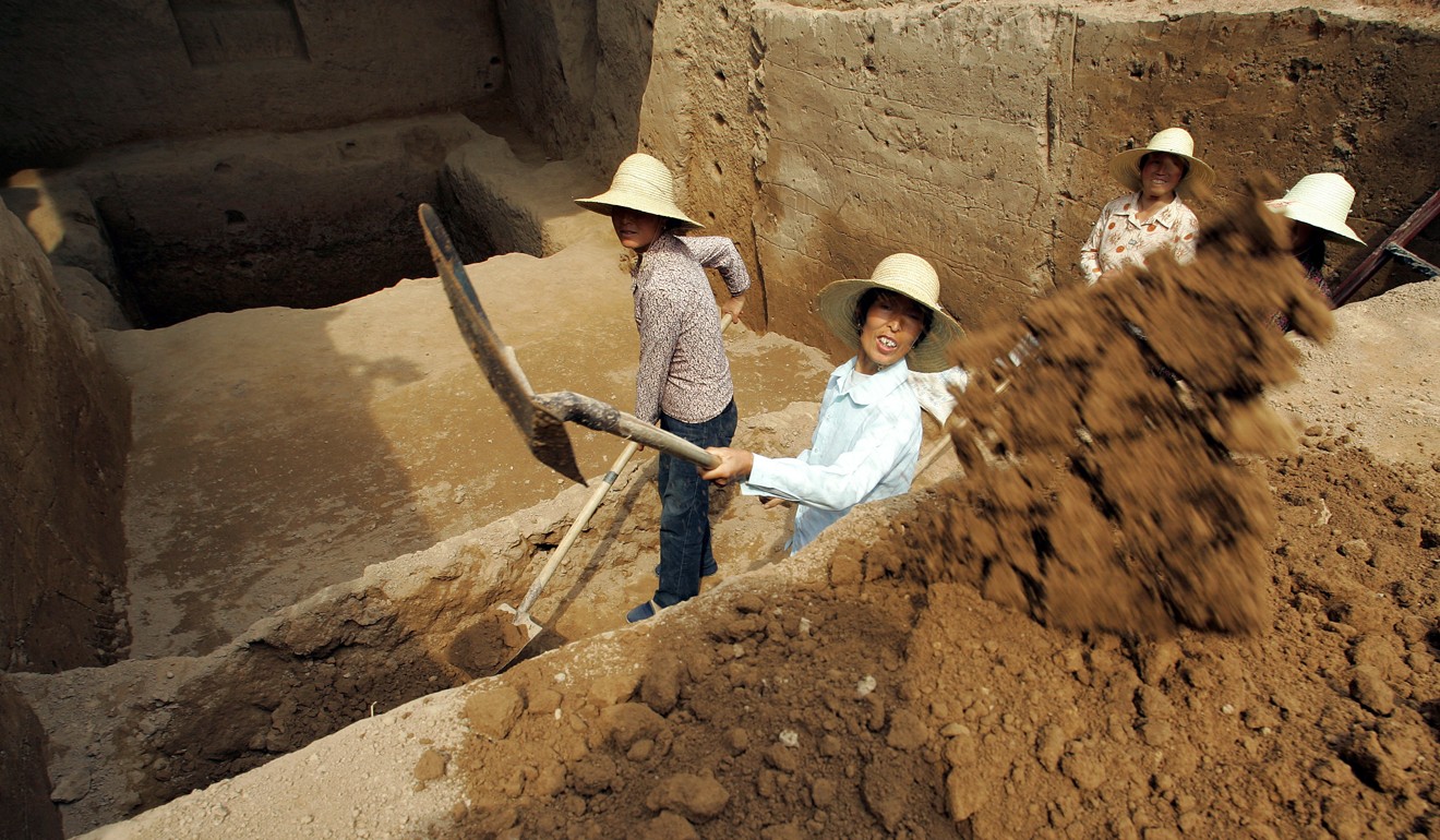 Archaeologists have so far unearthed about 200,000 oracle bone fragments and about a quarter of them have inscriptions. Photo: AFP