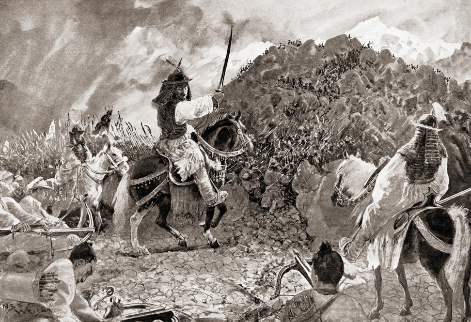 A Han dynasty general and his army attack the Huns in 99BC. Picture: Alamy
