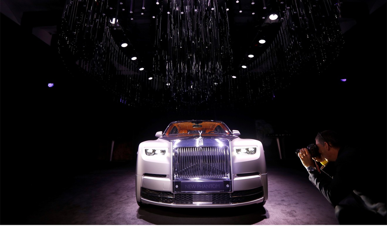 The new Rolls-Royce Phantom is premiered at an event at Bonhams and in conjunction with an exhibition of previous models of the car, in London. Photo: REUTERS