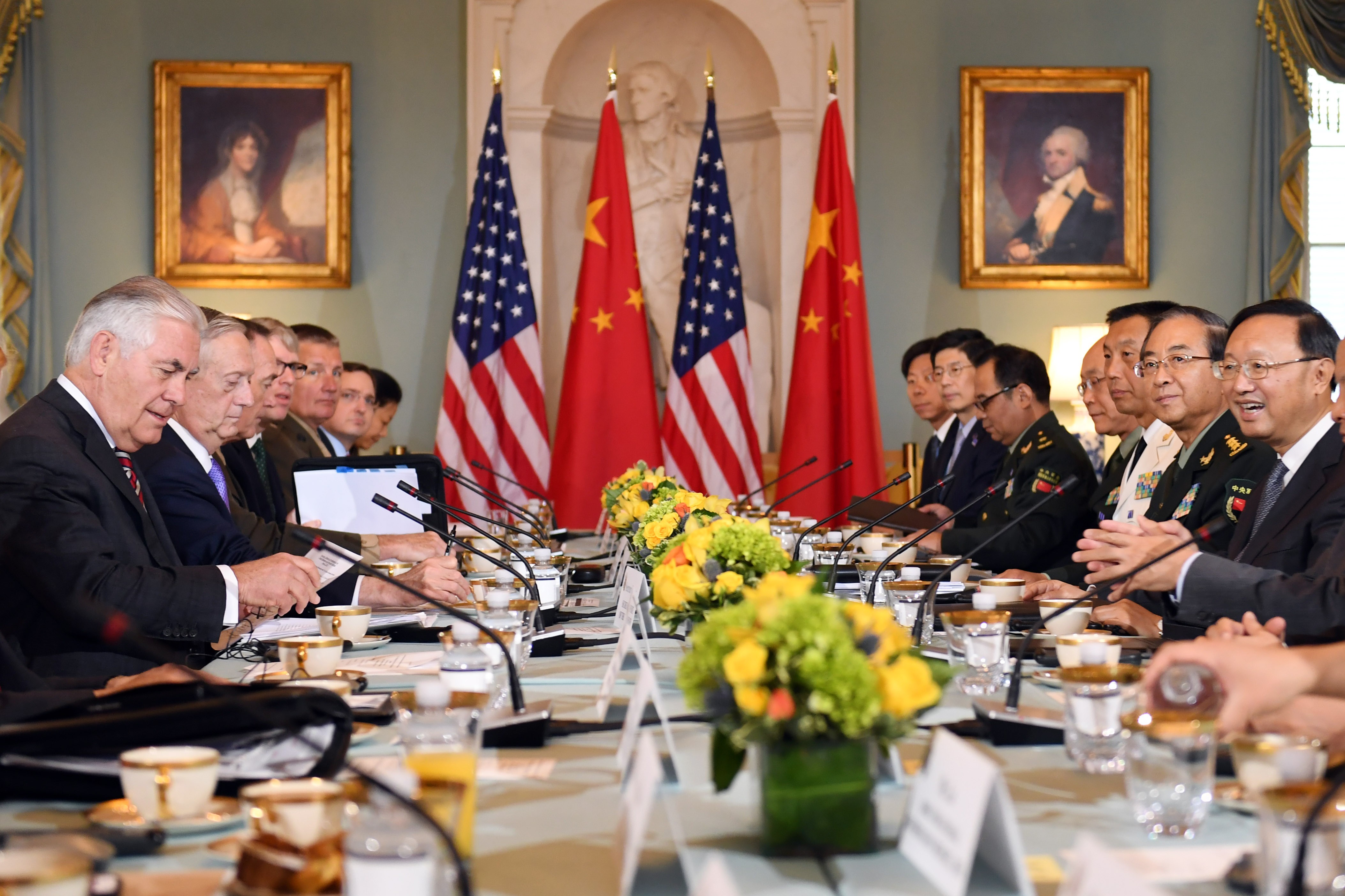 Leading officials from China and the new US Trump administration held their first diplomatic and security dialogue last month, at the US State Department in Washington D.C. Photo: Xinhua