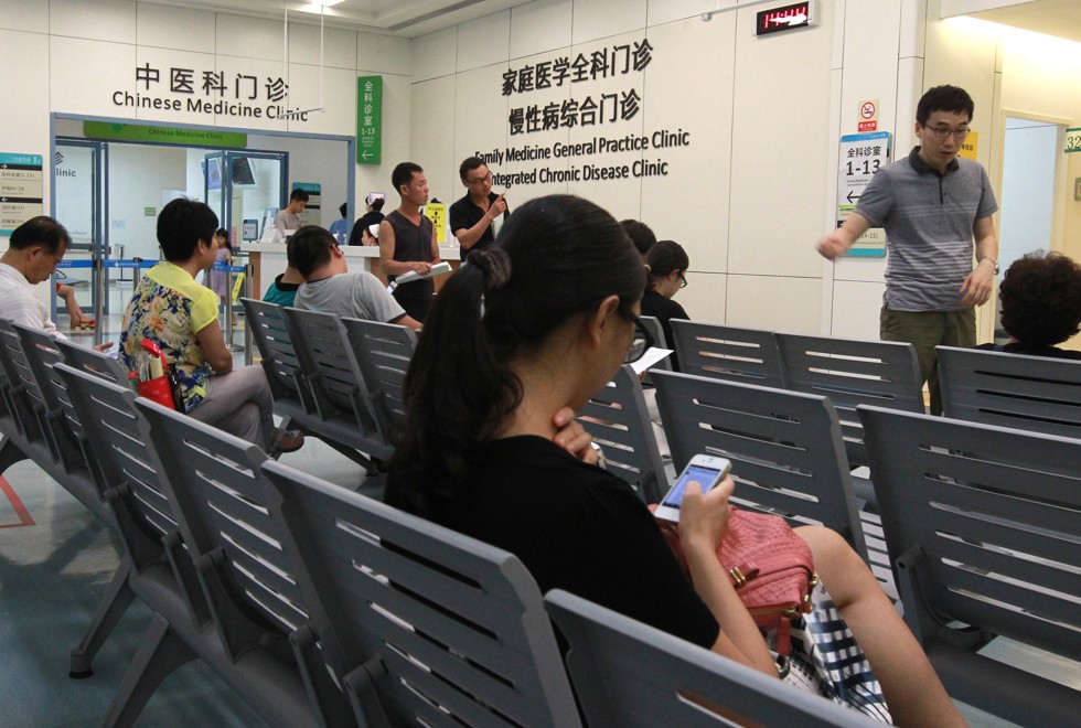 An orderly waiting area inside the University of Hong Kong-Shenzhen Hospital. Picture: Edward Wong