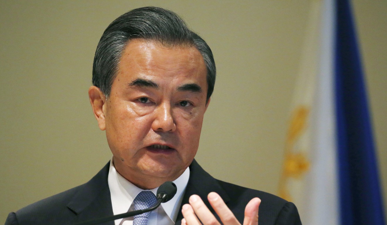 Wang Yi will discuss the issue at a meeting with his counterparts at a summit in Manila. Photo: AP