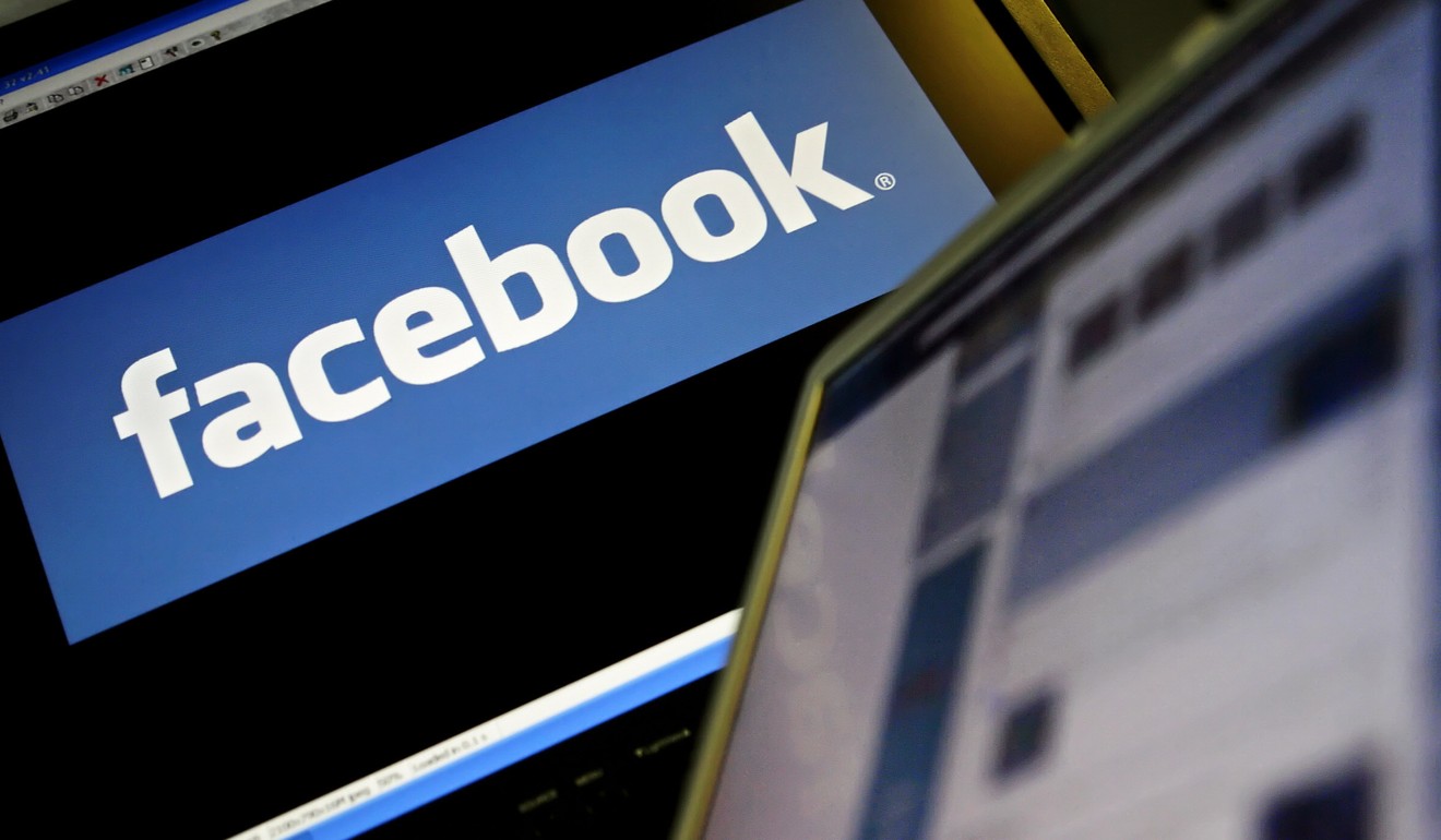 The logo of social networking website 'Facebook', whose performance has outshone rival Twitter. Photo: AFP