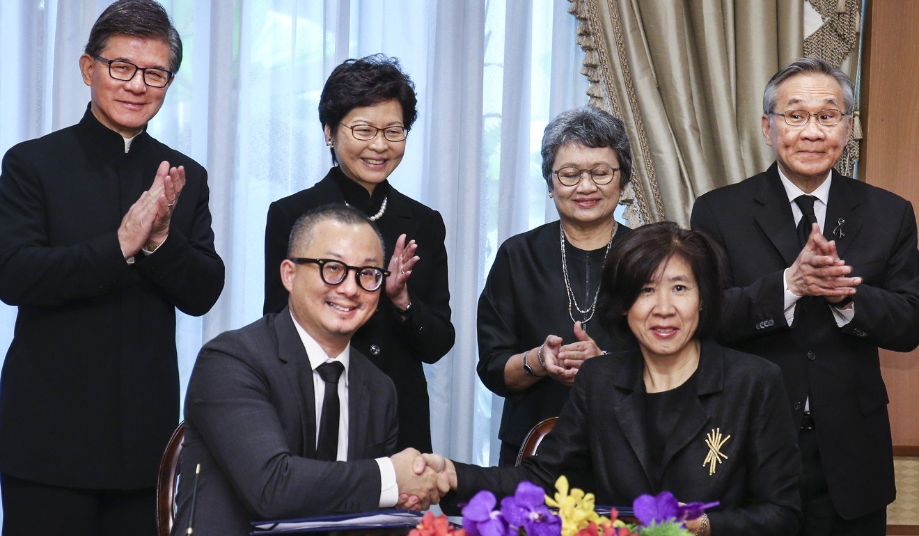 Hong Kong’s Trade Development Council signed an agreement to deepen cooperation with Thailand’s Department of International Trade Promotion. Photo: K. Y. Cheng