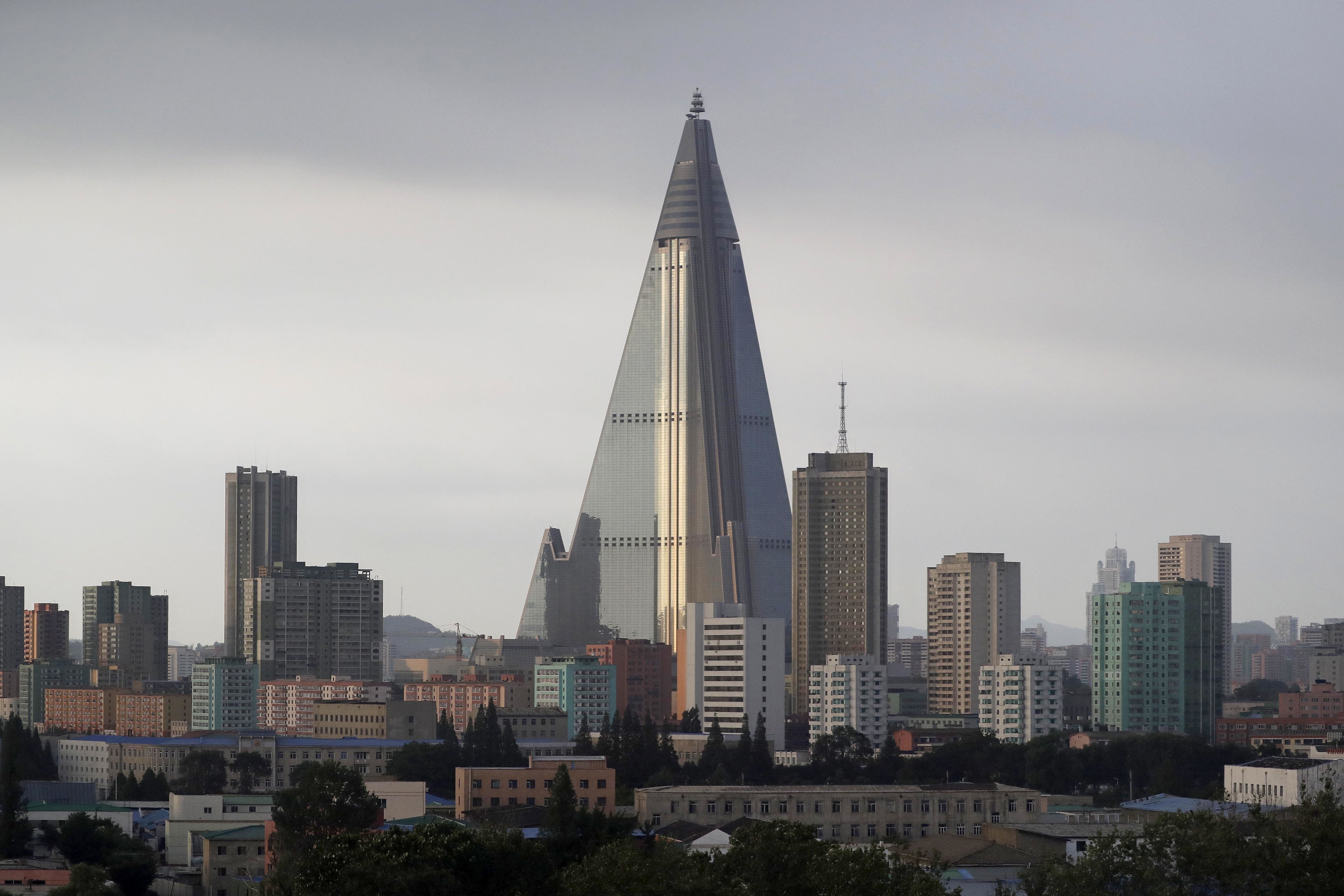 The Pyongyang skyline. Photo: AP