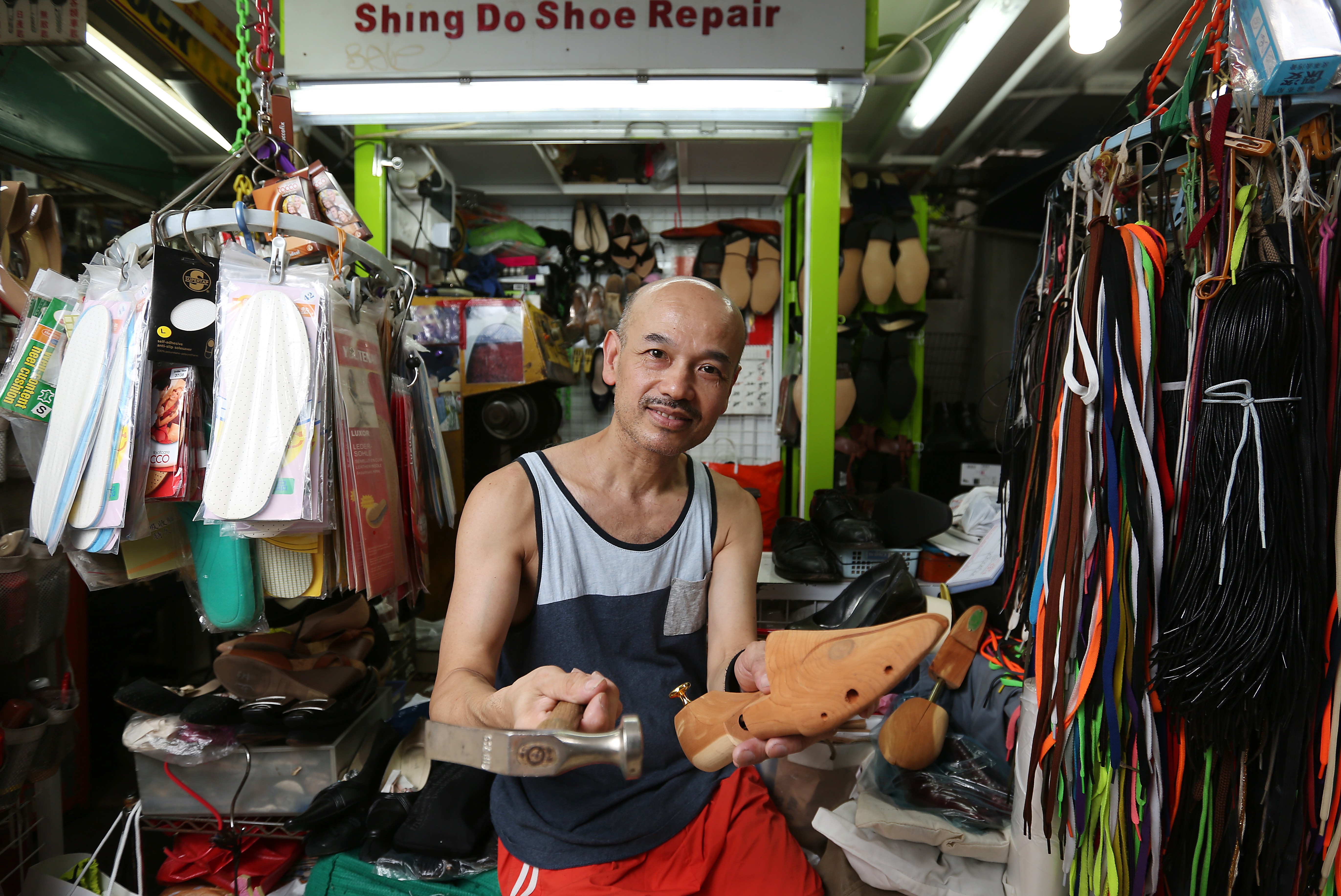 Hong Kong cobbler puts heart and sole 