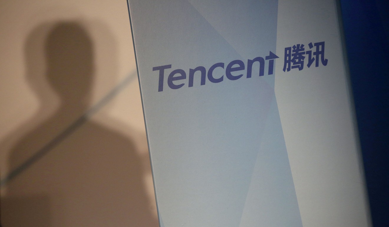 A Tencent logo is seen at a news conference in Hong Kong in this file photo. China’s internet watchdog is investigating the company’s messaging app WeChat for possible breaches of the new cybersecurity law. Photo: Reuters