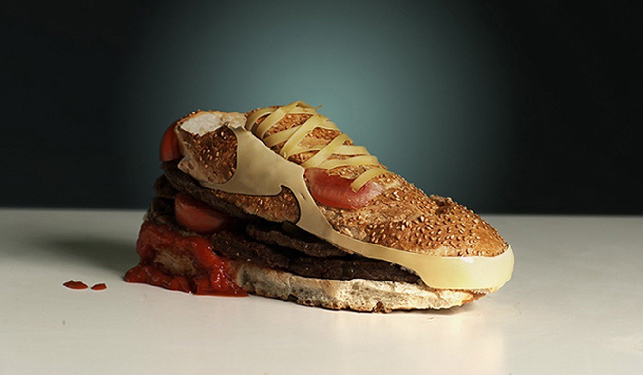 The Nike Air Max 90 Burger trainer designed by Olle Hemmendorff.