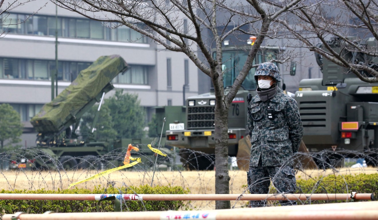 A PAC-3 Patriot missile unit at the Defence Ministry in Tokyo. Photo: AP