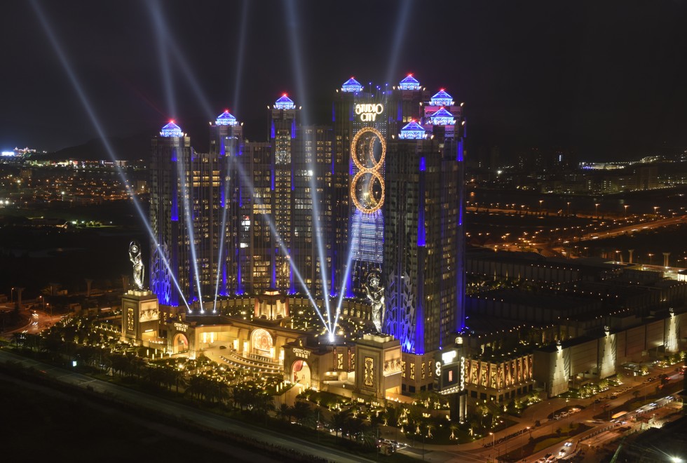 The grand opening of Macau Studio City, illuminated by Illumination Physics, in November 2015. Picture: courtesy of Simon McCartney