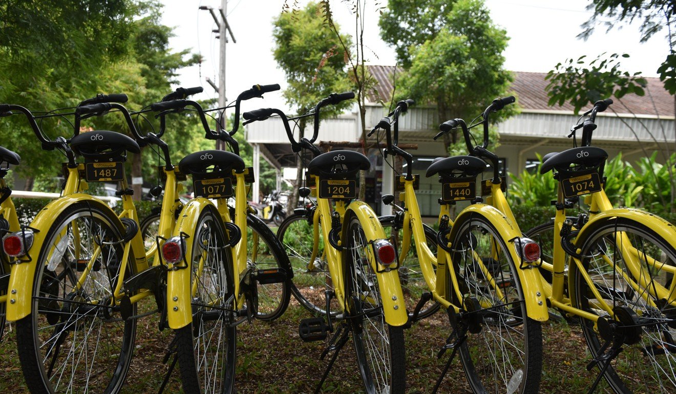 Ofo bikes are seen in Thailand. Photo: Xinhua
