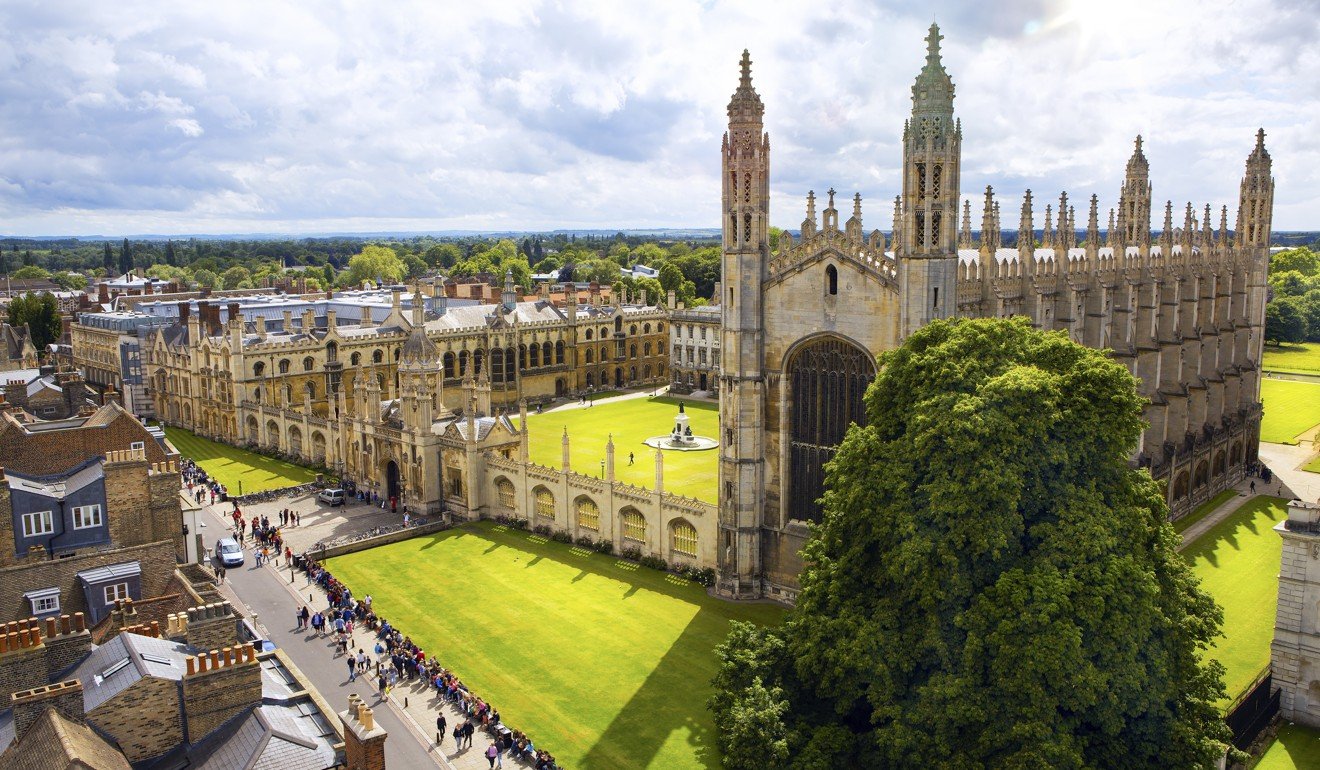 A bird’s eye view of visitors thronging Cambridge University and Kings College Chapel. Photo: SCMP Pictures