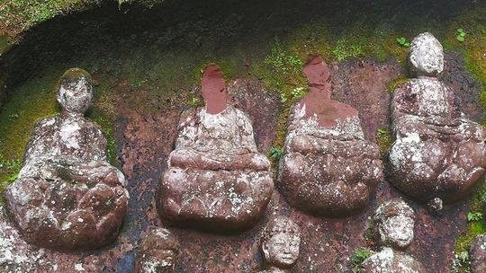 Police are investigating the disappearance of 10 Buddha heads from a stone relief in southwestern China. Photo: Handout