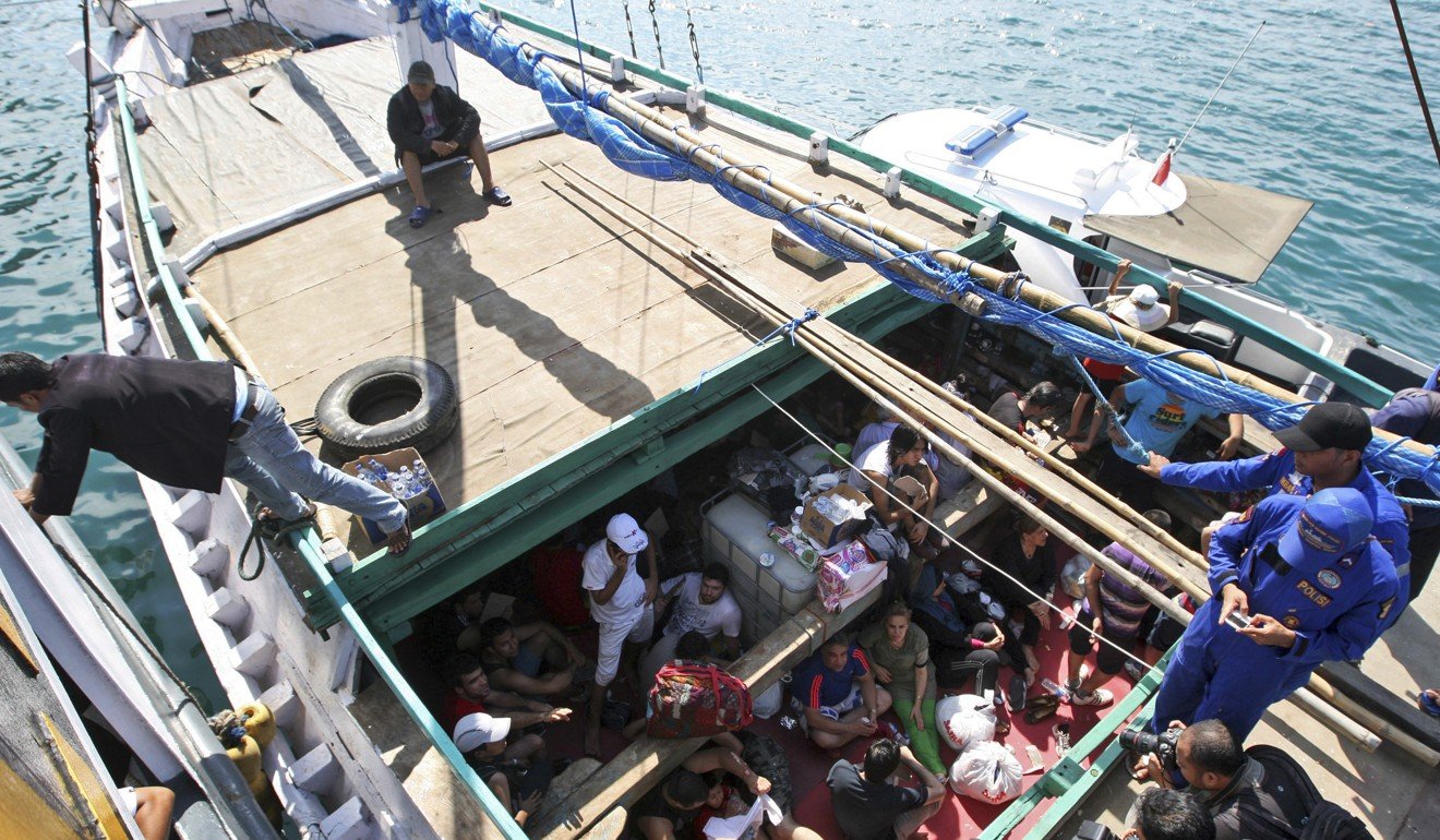 Iranian refugees who were caught in Indonesian waters while sailing to Australia in 2013: Since the tough measures were adopted, which the government says are essential to prevent deaths at sea, Australia has gone more than 1,000 days since the last asylum-seeker vessel reached its shores. File photo: AP