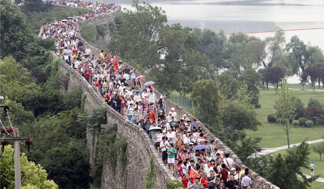 Nanjing’s city wall is popular with visitors. Photo: Alamy
