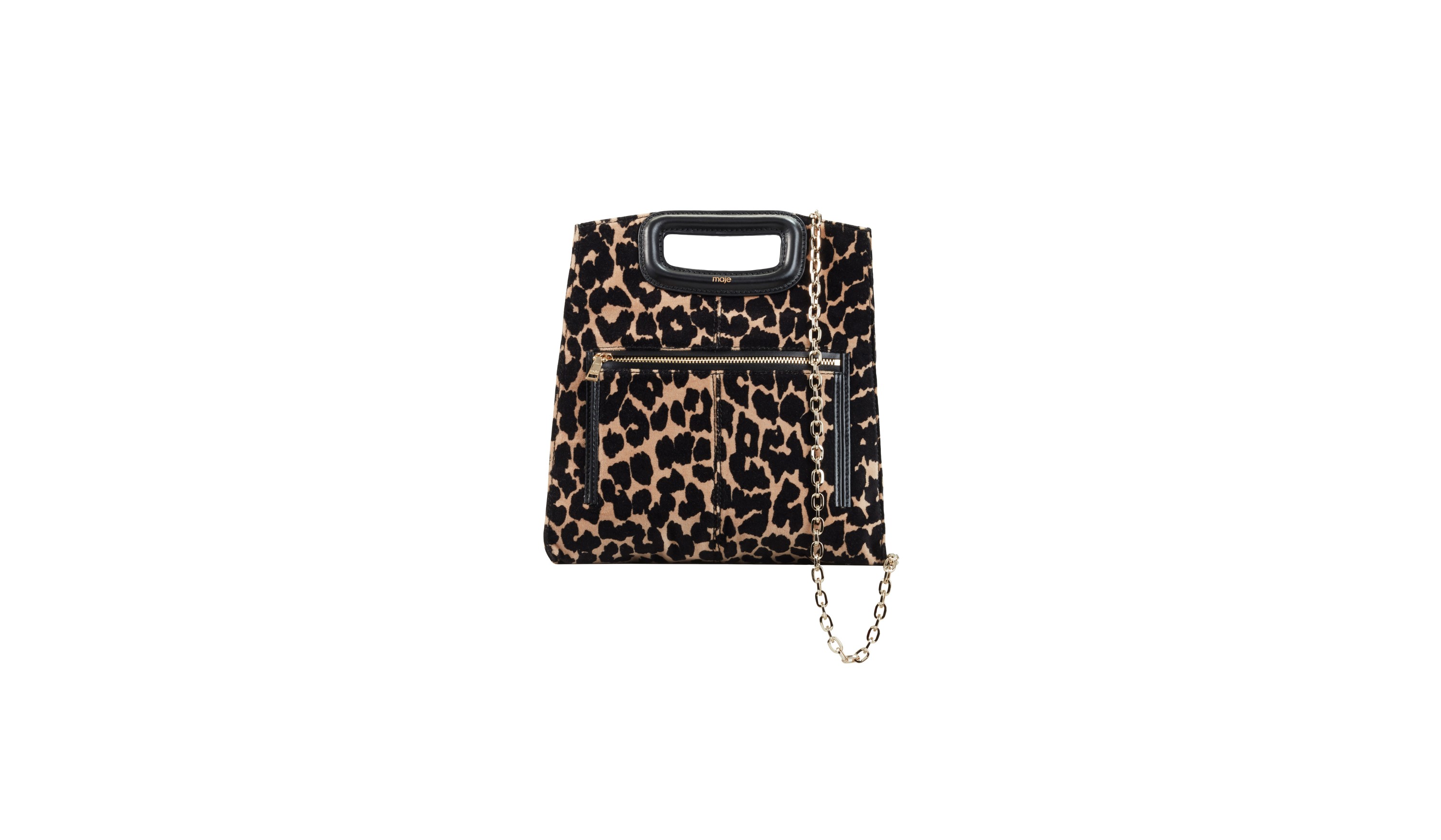 Check out the leopard-print bag by Maje and the Ports 1961 outfit