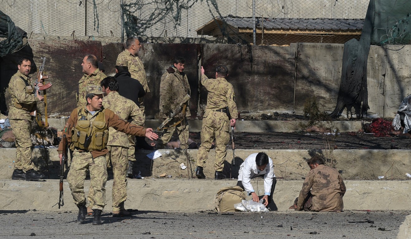 Deaths attributed to conflict and terrorism, such as this suicide bombing in Kabul, Afghanistan, have risen by 140 per cent in a decade. Photo: AFP