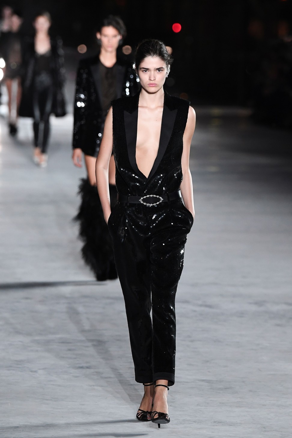 Saint Laurent’s Anthony Vaccarello reinterprets iconic looks against a ...