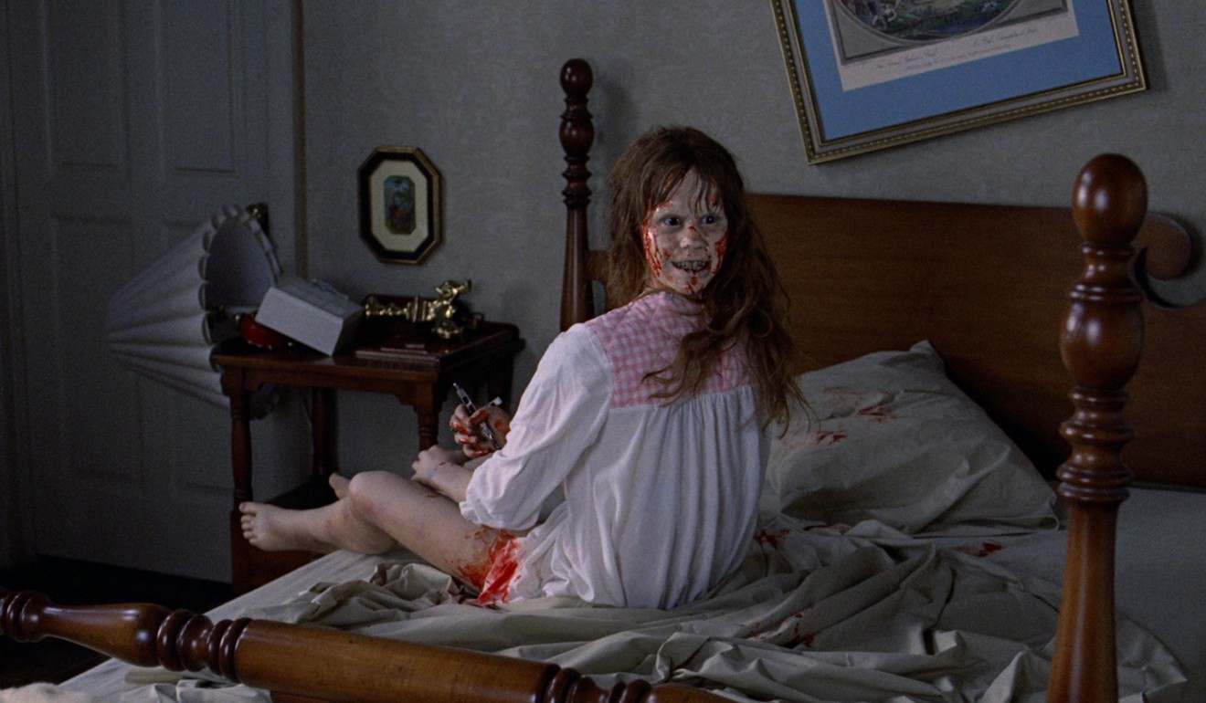 The rotating head scene in The Exorcist.