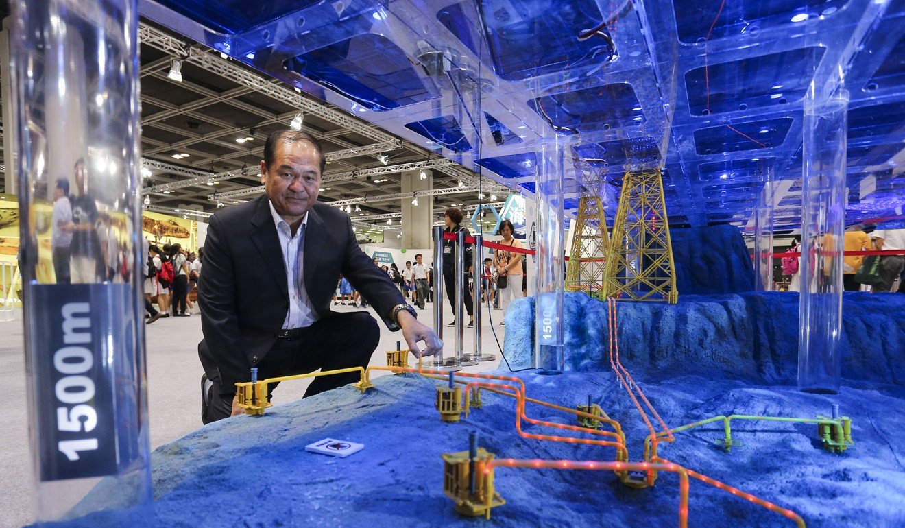 Chief Consultant of Institute of Deep-Sea Science and Engineering, Chinese Academy of Sciences, Liu Xincheng, at the Innotech Expo held at the Hong Kong Convention and Exhibition Centre in Wan Chai. Photo: Dickson Lee