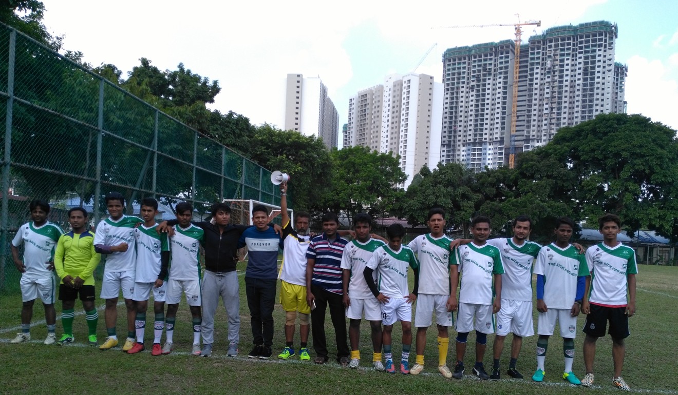 Rohingya Football Club players.