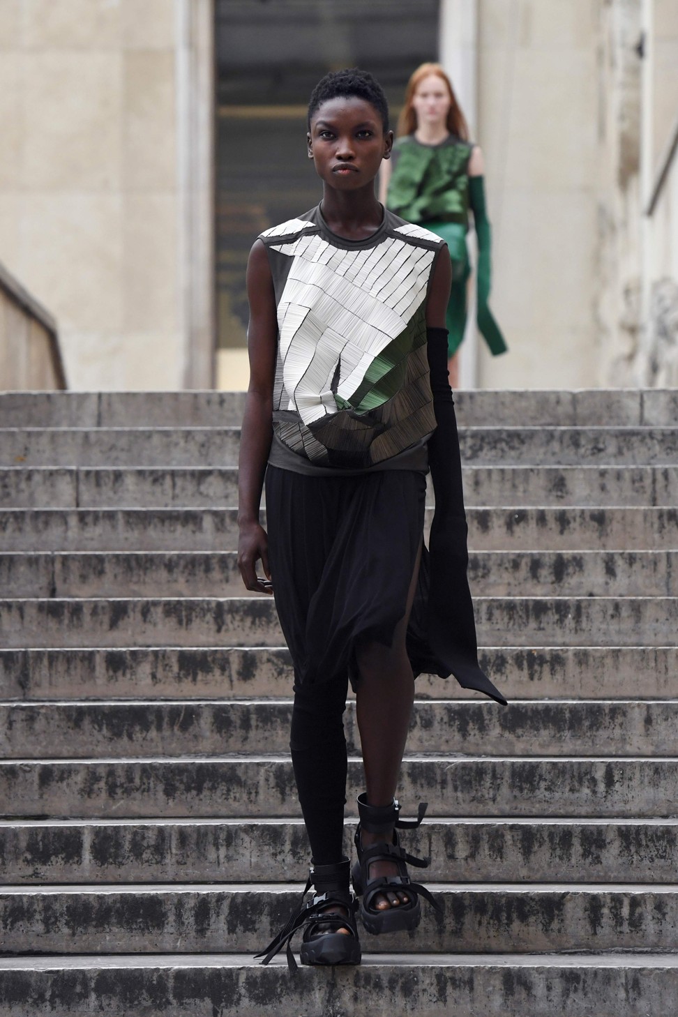 A look from Rick Owens’ spring-summer ready-to-wear collection. Photo: AFP