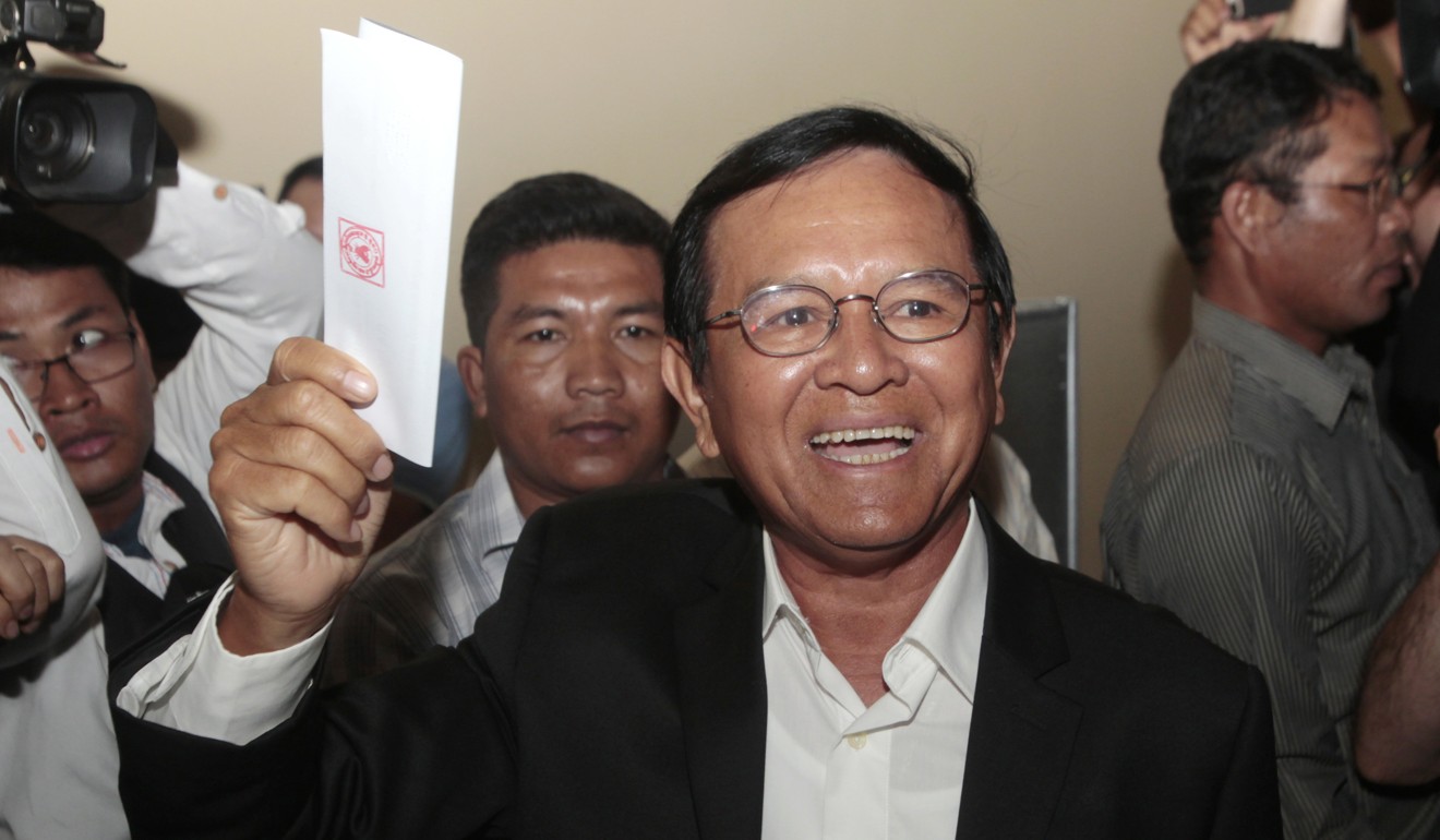 Opposition Cambodia National Rescue Party President Kem Sokha is in prison on treason charges. Photo: AP