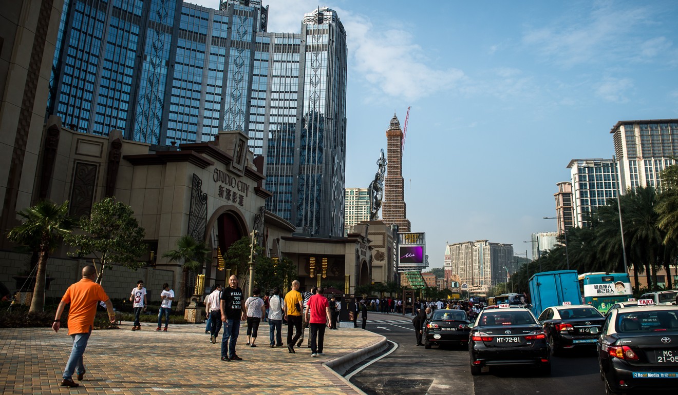 Melco’s Studio City casino in Macau. The company is looking to international expansion. Photo: AFP