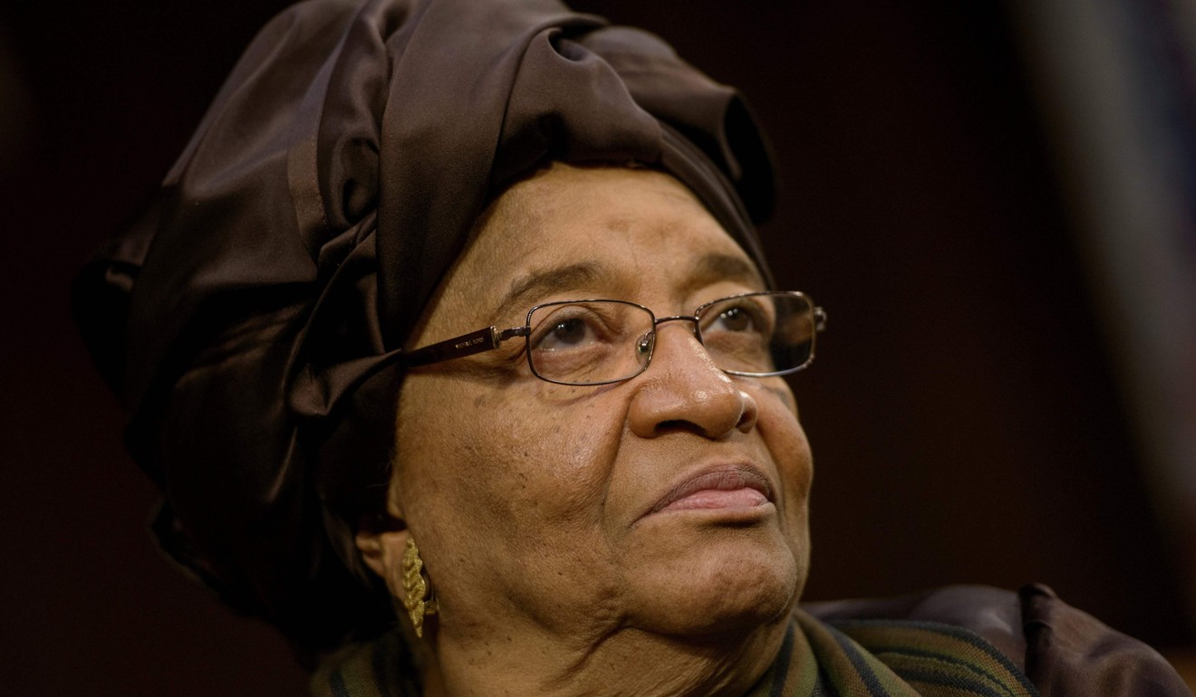 Liberian President Ellen Johnson Sirleaf waiting to deliver a speech on Capitol Hill in Washington, DC, in 2015. Photo: AFP