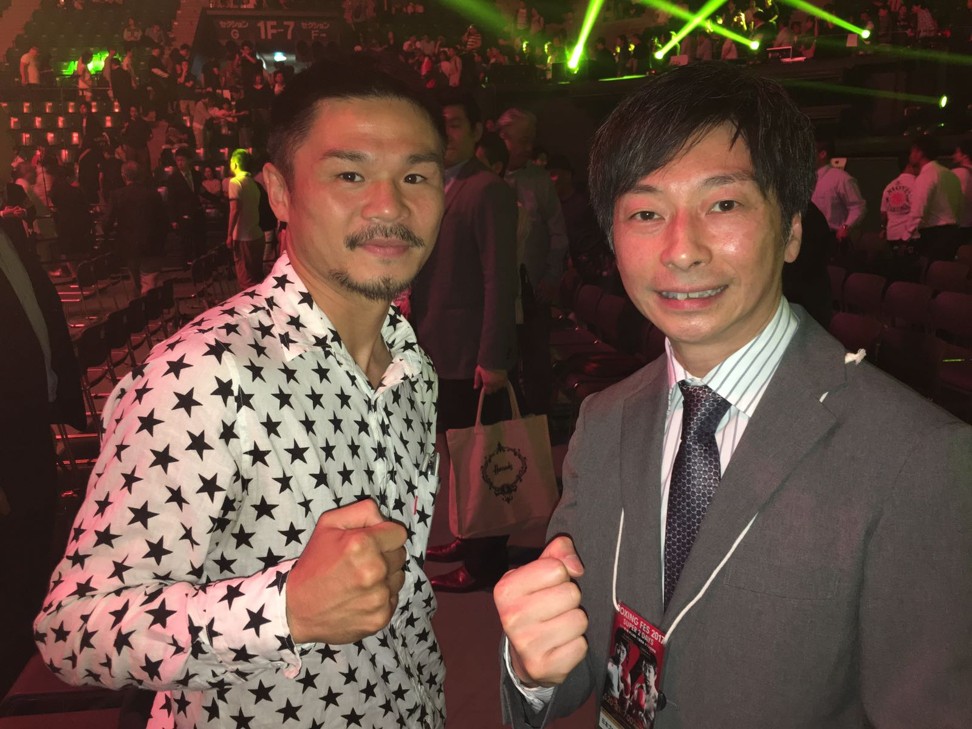 Jay Lau (right) with Kohei Kono in Japan.