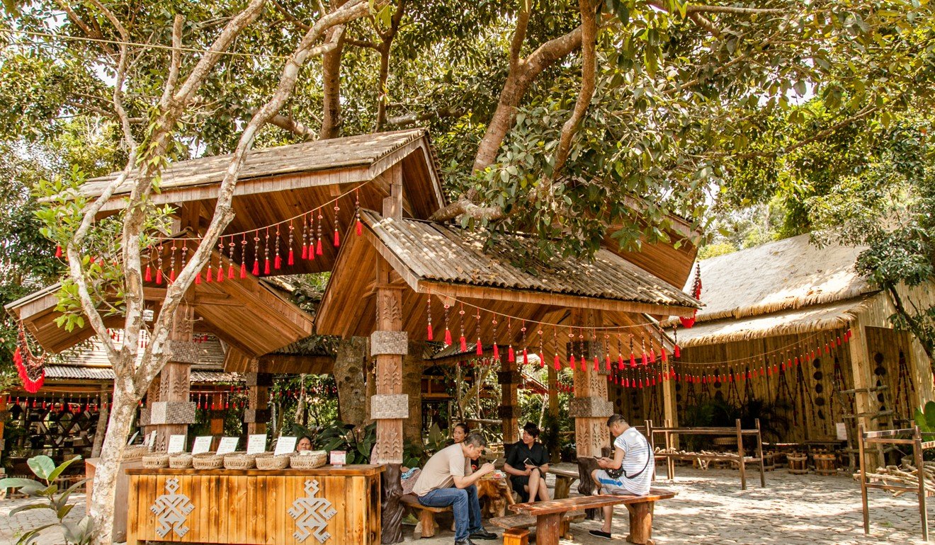 A craft demonstration area at Betel Nut Heritage Park.