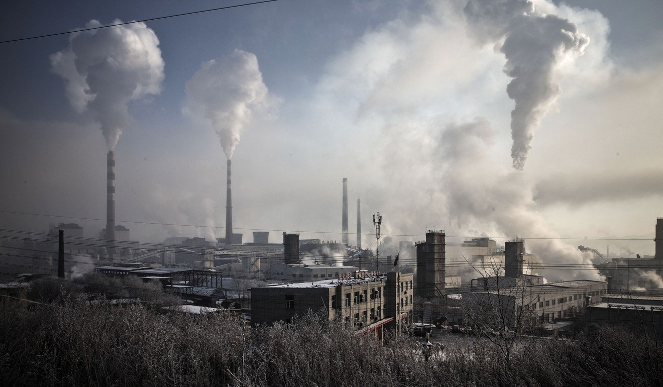 Steam and smoke rise from a steel plant in Tonghua, Jilin, in January last year. Photo: Bloomberg