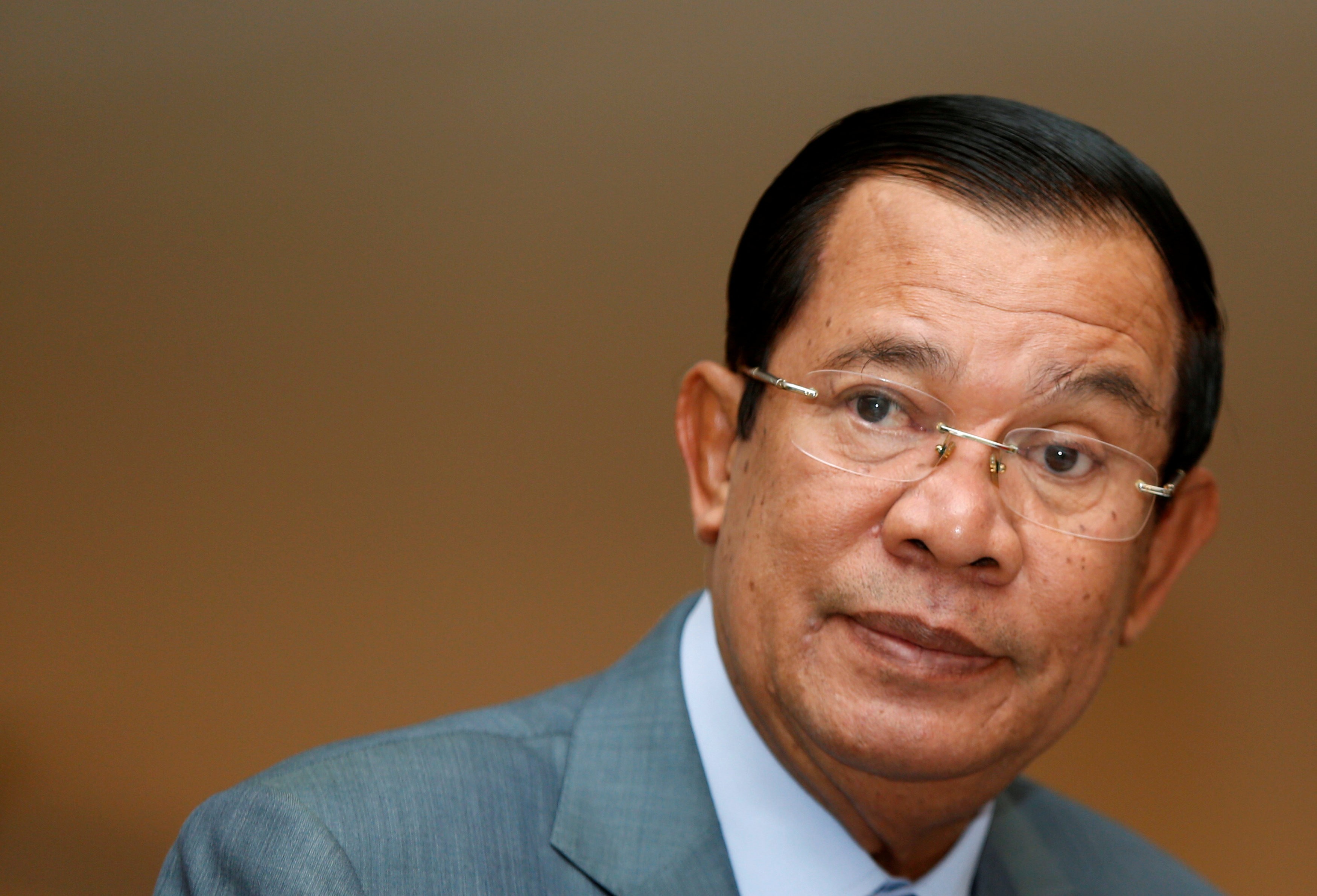 Cambodia's Prime Minister Hun Sen attends a plenary session at the National Assembly of Cambodia in Phnom Penh on October 16. Photo: Reuters
