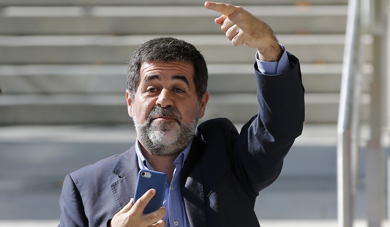 Jordi Sanchez, president of the pro-independence Catalan National Assembly. Photo: AP