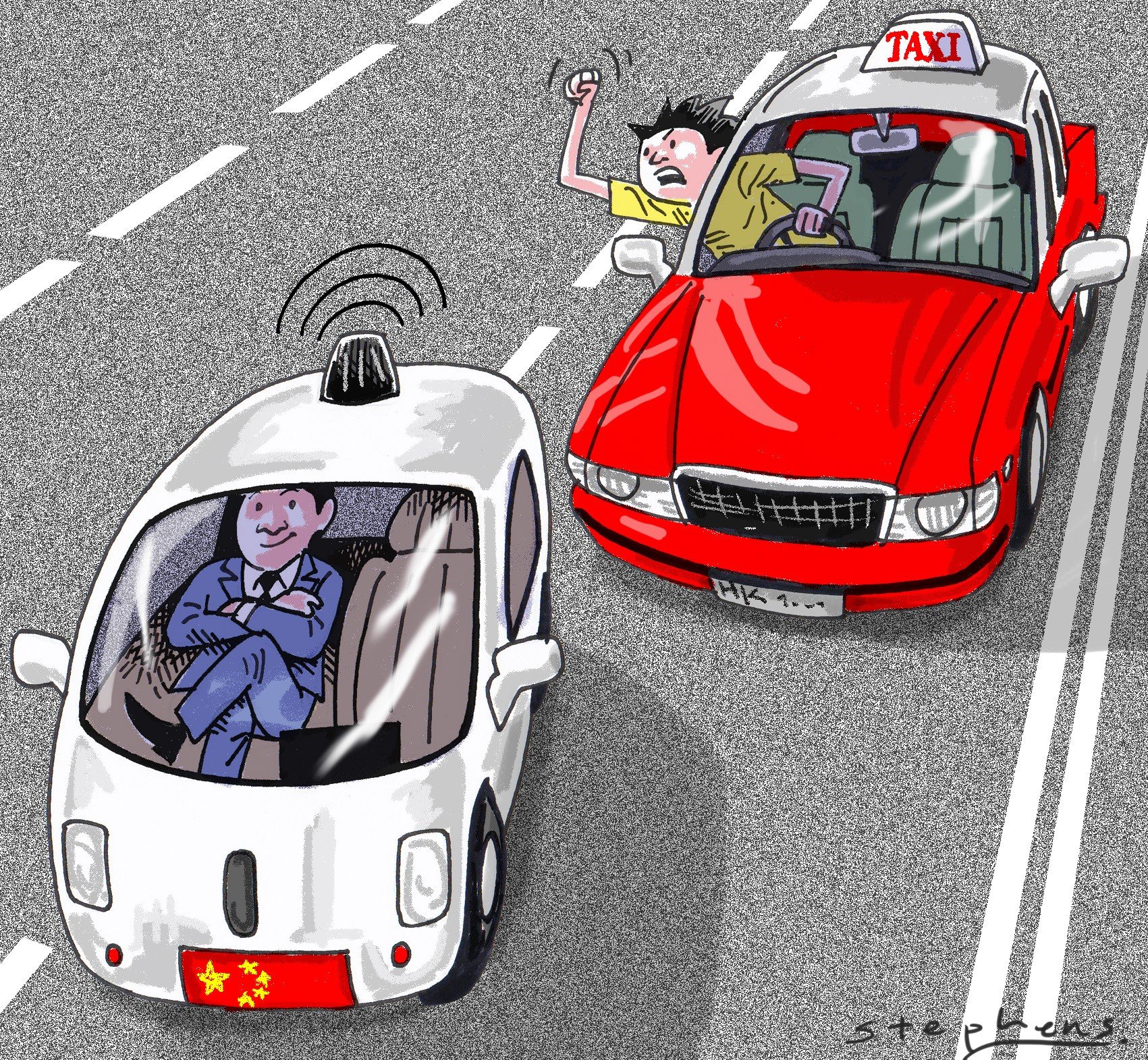 Wilson Wong says mainland China’s intensive investment and flexible workforce make it the ‘holy grail’ for autonomous cars, in contrast to Hong Kong, where concerns about job losses dominate thinking