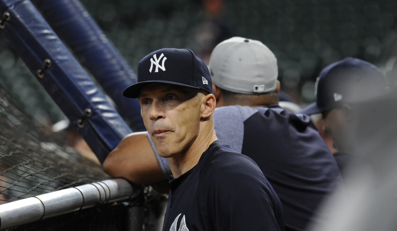 Girardi during batting practise before game seven of the American League Championship Series against the Houston Astros at Minute Maid Park in Houston. Photo: TNS