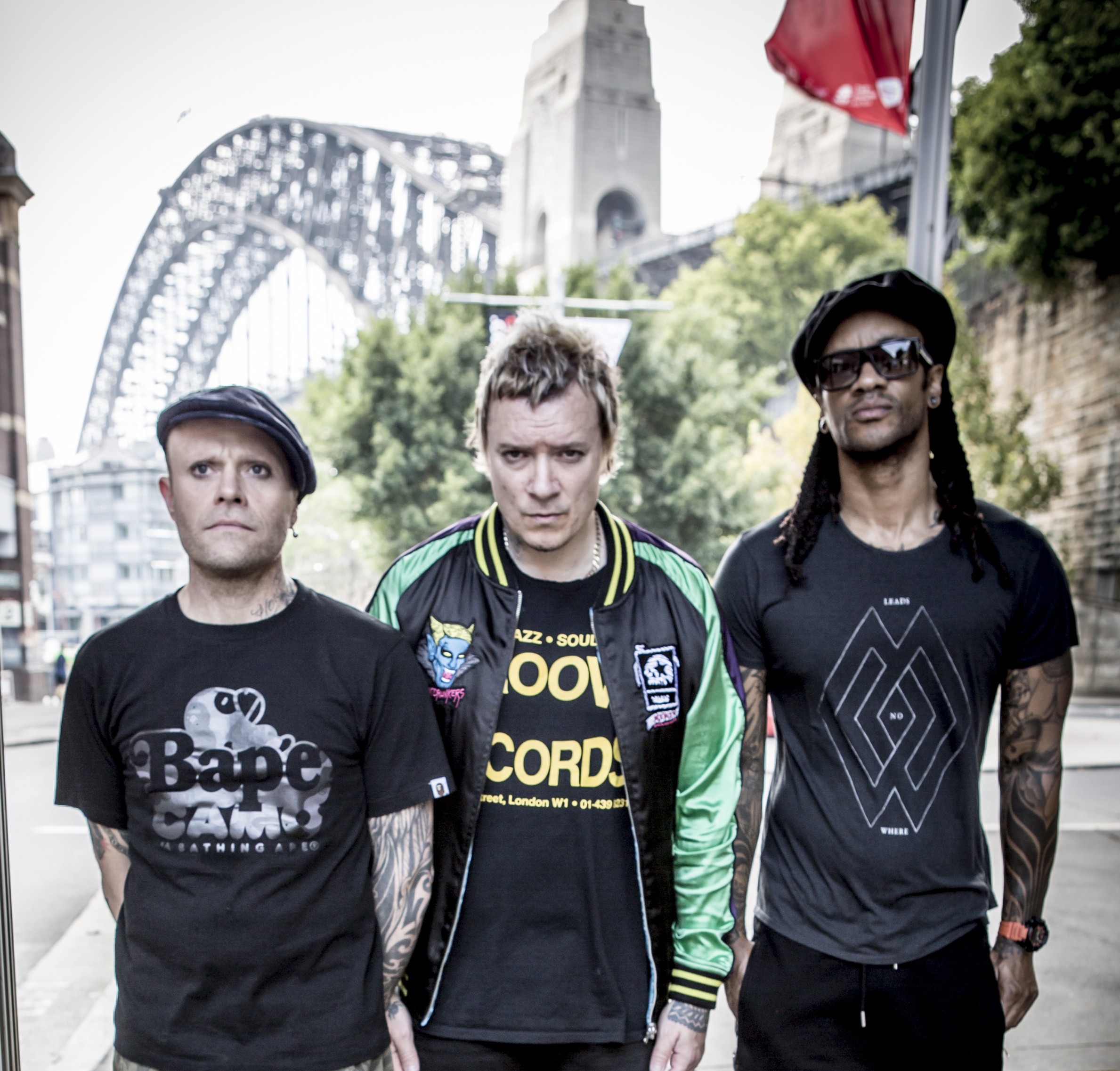 The Prodigy: (from left) Keith Flint, Liam Howlett, and Maxim will headline Saturday night at Clockenflap. Photo: AFP