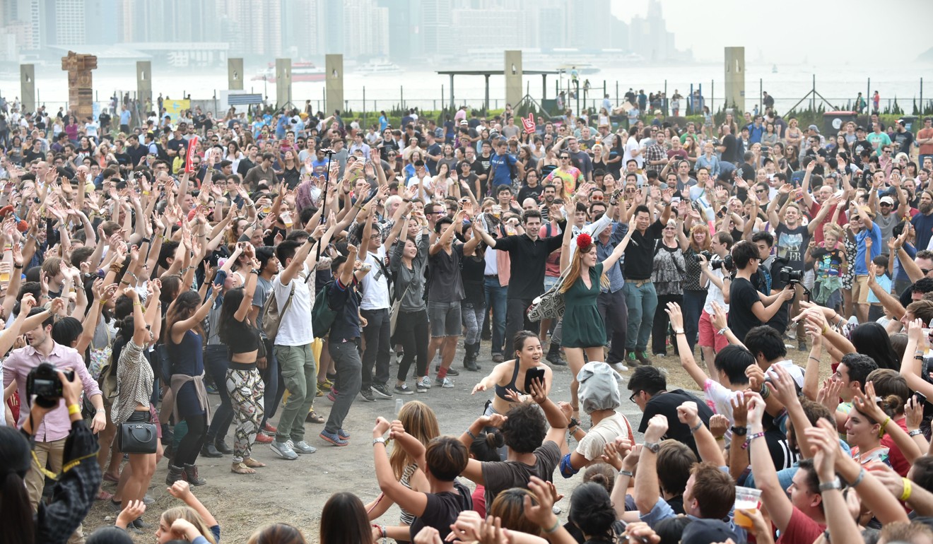 Dan Deacon's set at Clockenflap. Photo: Kitmin Lee
