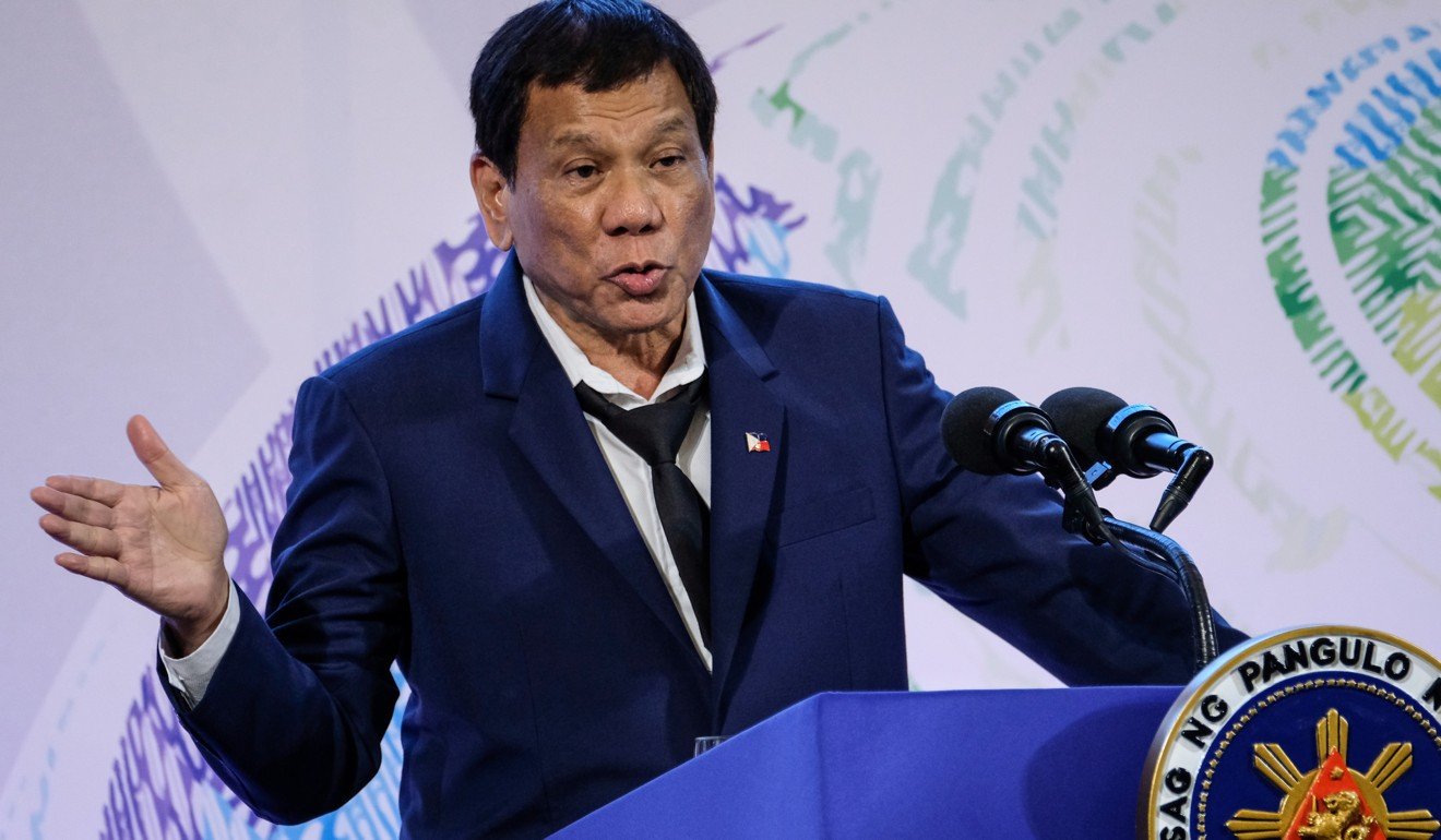 Philippine President Rodrigo Duterte, whose administration has been accused of human rights abuses under the country’s drug war. Photo: Bloomberg