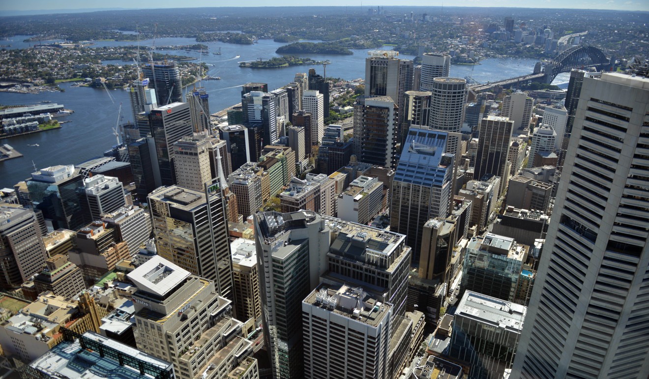 The Central Business District of Sydney from the Sydney Tower. PwC is tipping the Australian city to become Asia’s “potential” property hotspot next year. Photo: