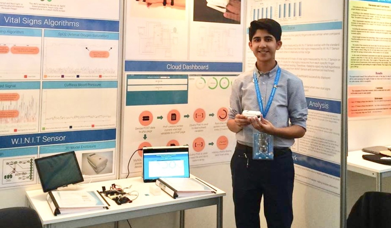 Danish Mahmood won the top prize at the European Union Contest for Young Scientists in 2017.