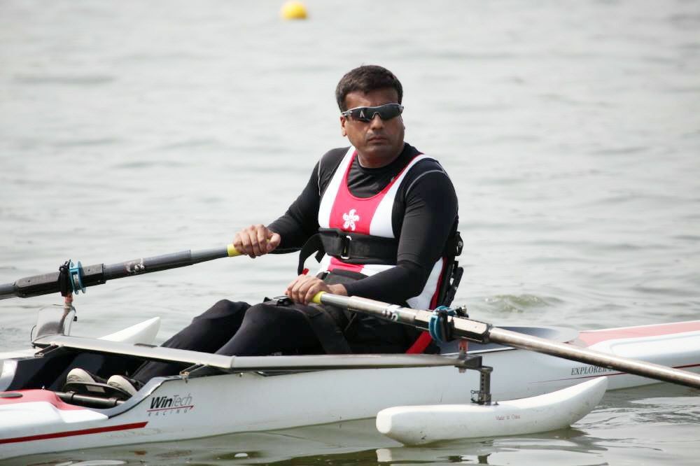 Ajmal Samuel (pictured) and Daniel Yau will be the first people with disabilities to row around Hong Kong Island. Photos: Royal Hong Kong Yacht Club