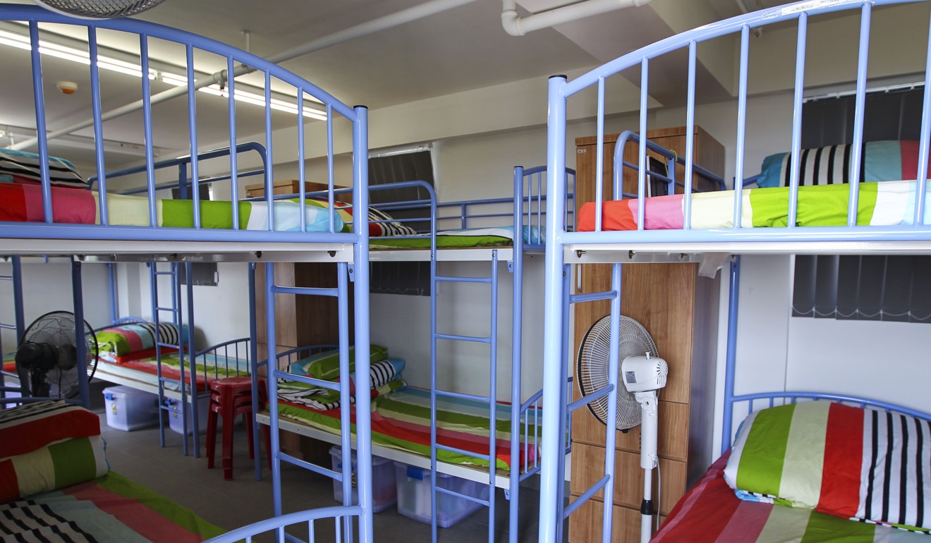 New dormitory beds for users at the centre. Photo: Roy Issa