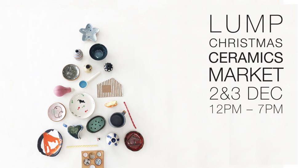 A flier for Lump Studio’s ceramics market.