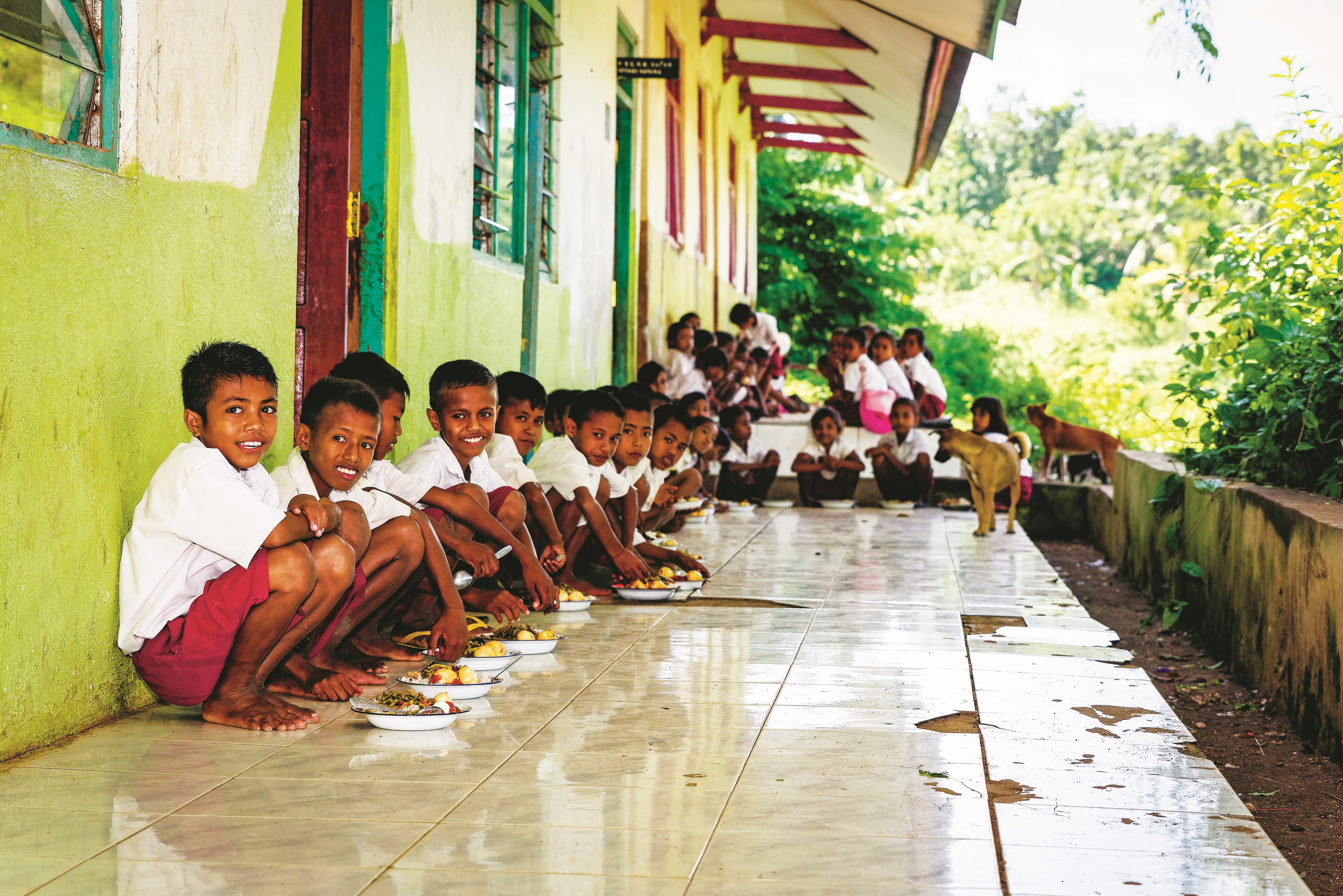 The Nihi beach resort on the island of Sumba works with the Sumba Foundation to provide free lunches to three local schools. Photo: Tania Araujo for Nihi