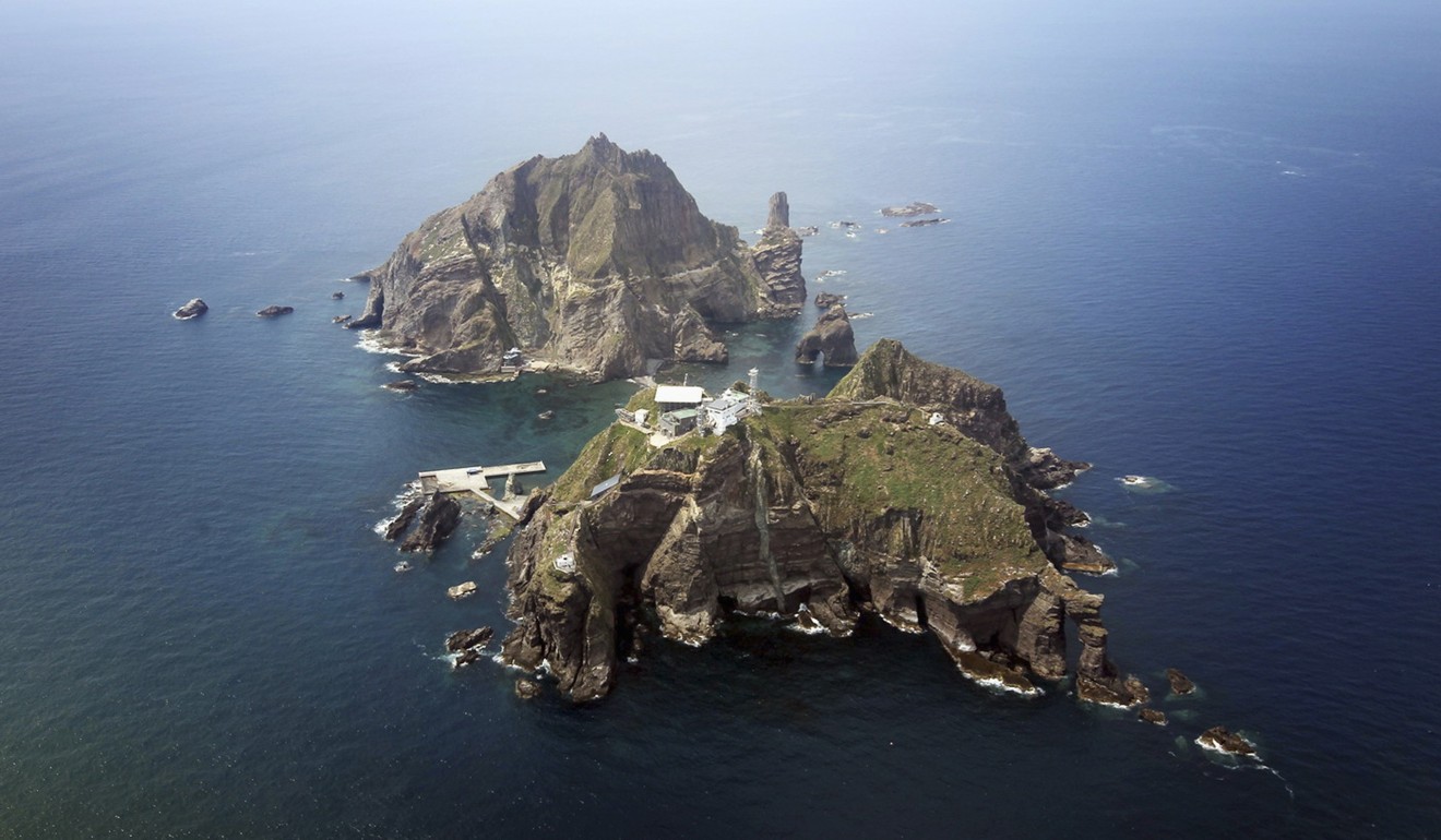A set of remote islands called Dokdo in South Korea and Takeshima in Japan. Photo: Reuters