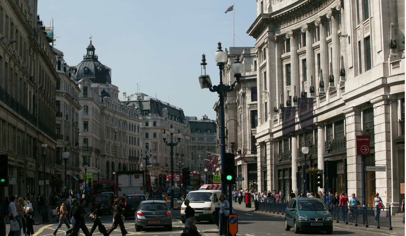 Norges Bank Real Estate Management owns several properties in London’s Regent street. Photo SCMP Pictures