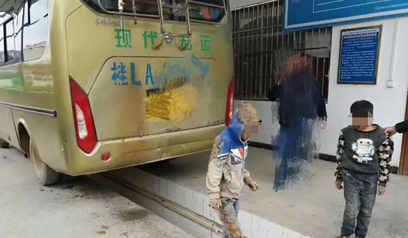 Image result for Chinese boys travelled 80 km under bus