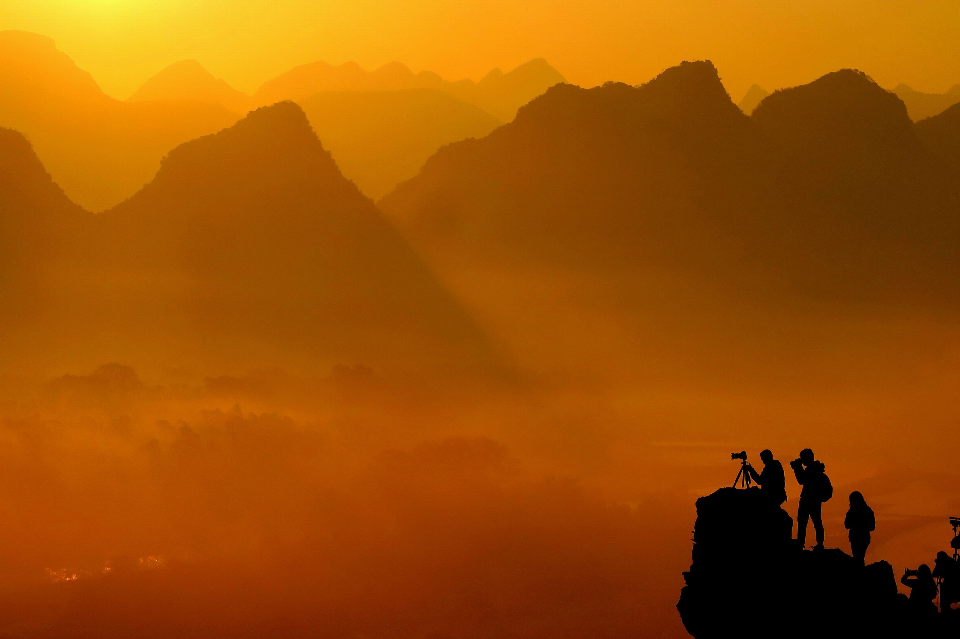 Yangshuo is the most popular international rock climbing destination within China, says Andrew Hedesh’s new book. Photo: Xinhua