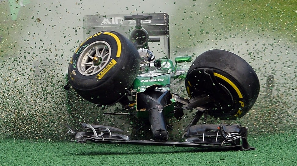 Kobayashi raced for Caterham in Formula One during the 2014 season. Photo: AFP